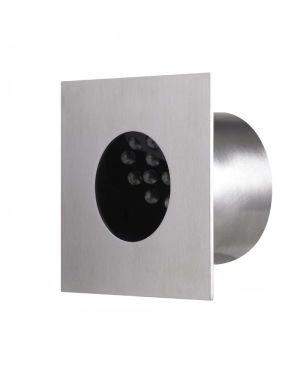 LED 35° SQUARE/CIRCLE WALL LIGHT – RECESSED – STAINLESS STEEL