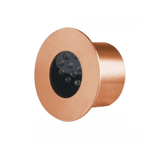 LED 35 CIRCLE WALL LIGHT – RECESSED – COPPER