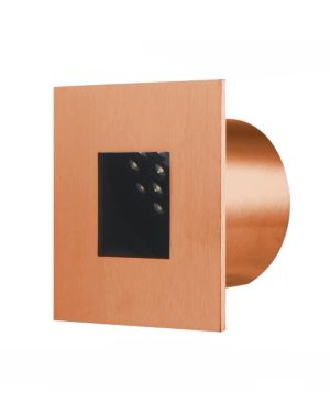 LED 35° SQUARE WALL LIGHT – RECESSED – COPPER