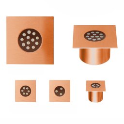 LED Deck Light Square Circle - Copper Bondilights