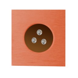 LED Deck Light Square Circle - Copper Bondilights