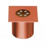 LED Deck Light Square Circle - Copper Bondilights