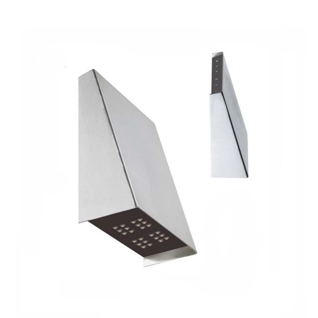 LED WEDGE WALL LIGHT UP & DOWN – STAINLESS STEEL