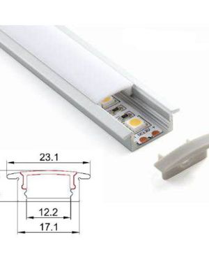 Aluminium Recessed Profile